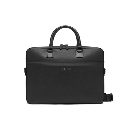 Tommy Hilfiger Torba na laptopa Th Business Leather Comp Bag AM0AM13214 Czarny ze sklepu MODIVO w kategorii Torby na laptopa - zdjęcie 182596403