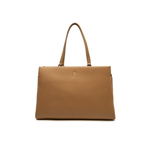 Tommy Hilfiger Torebka Th Legacy Tote AW0AW17197 Brązowy ze sklepu MODIVO w kategorii Torebki damskie - zdjęcie 182596412