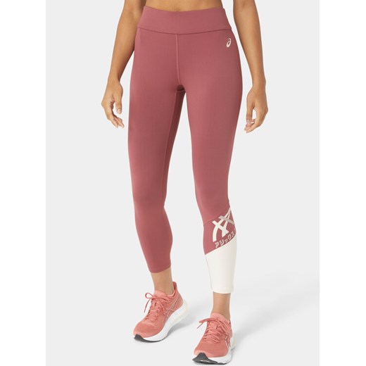 Asics Legginsy Tiger 7/8 Tight 2032C513 Czerwony Ahletic Fit ze sklepu MODIVO w kategorii Spodnie damskie - zdjęcie 182596424