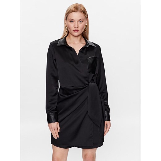 DKNY Sukienka koktajlowa P3ABRODB Czarny Regular Fit ze sklepu MODIVO w kategorii Sukienki - zdjęcie 182596502