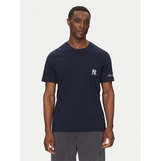 Champion T-Shirt 221038 Granatowy Regular Fit ze sklepu MODIVO w kategorii T-shirty męskie - zdjęcie 182596533