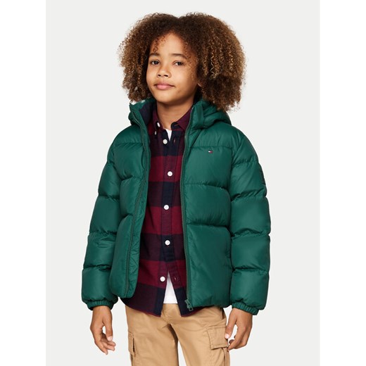 Tommy Hilfiger Kurtka zimowa Essential KB0KB08341 M Zielony Regular Fit ze sklepu MODIVO w kategorii Kurtki chłopięce - zdjęcie 182596604