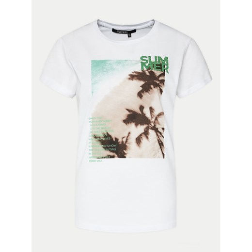 Marc Aurel T-Shirt 7564 7000 73736 Biały Regular Fit ze sklepu MODIVO w kategorii Bluzki damskie - zdjęcie 182596620