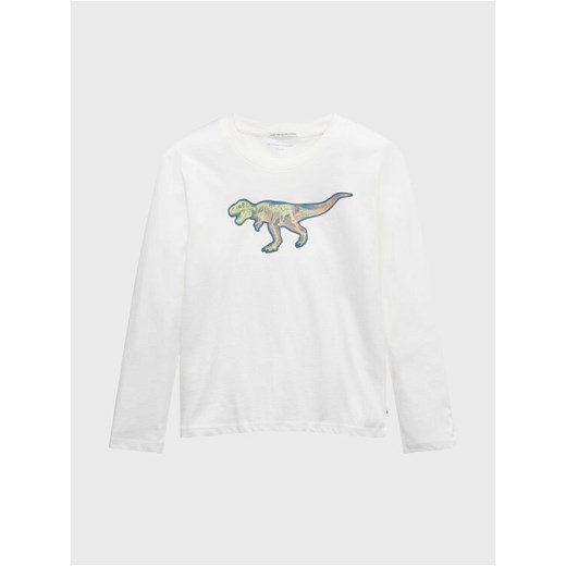 Tom Tailor Longsleeve 1033090 Biały Regular Fit ze sklepu MODIVO w kategorii T-shirty chłopięce - zdjęcie 182596641