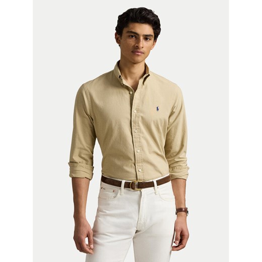 Polo Ralph Lauren Koszula 710960643 Beżowy Regular Fit ze sklepu MODIVO w kategorii Koszule męskie - zdjęcie 182596643