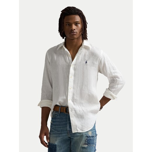 Polo Ralph Lauren Koszula 710966295003 Biały Slim Fit ze sklepu MODIVO w kategorii Koszule męskie - zdjęcie 182596663