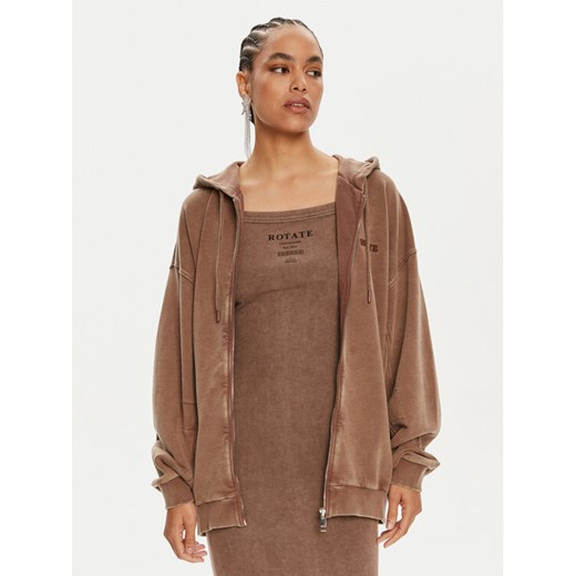 ROTATE Bluza 1124721705 Brązowy Boxy Fit ze sklepu MODIVO w kategorii Bluzy damskie - zdjęcie 182596690