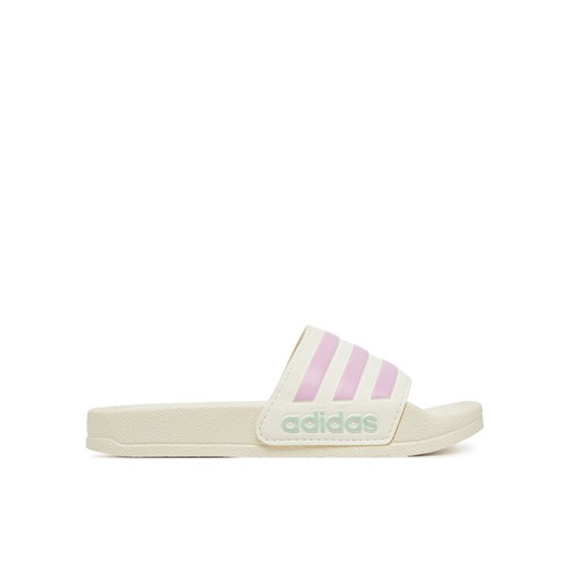 adidas Klapki adilette JP5784 Biały ze sklepu MODIVO w kategorii Klapki dziecięce - zdjęcie 182596694
