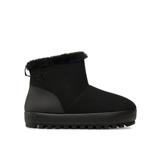 Calvin Klein Jeans Kapcie Home Anke Slipper YW0YW01592 Czarny ze sklepu MODIVO w kategorii Kapcie damskie - zdjęcie 182596710