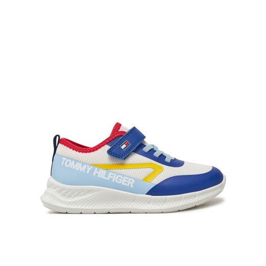 Tommy Hilfiger Sneakersy Low Cut Lace-Up/Velcro Sneaker T1B9-33868-1756 S Biały ze sklepu MODIVO w kategorii Buty sportowe dziecięce - zdjęcie 182596750