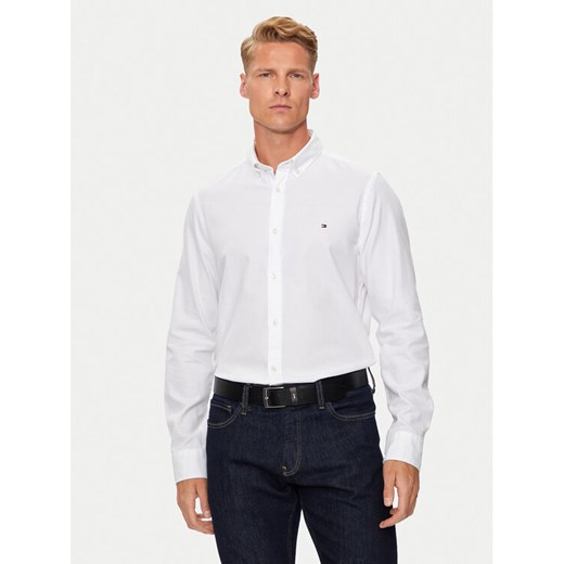 Tommy Hilfiger Koszula MW0MW34568 Biały Slim Fit ze sklepu MODIVO w kategorii Koszule męskie - zdjęcie 182596760