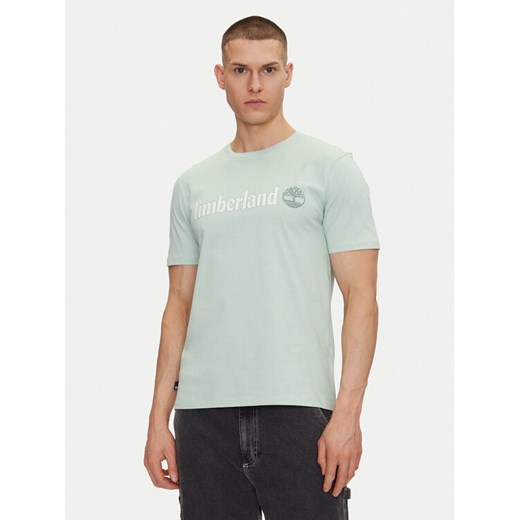 Timberland T-Shirt TB0A5UPQ Zielony Regular Fit ze sklepu MODIVO w kategorii T-shirty męskie - zdjęcie 182596840