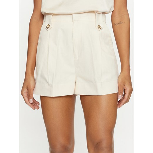 TWINSET Szorty materiałowe 241TP2565 Écru Loose Fit ze sklepu MODIVO w kategorii Szorty - zdjęcie 182596882