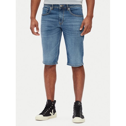 Pepe Jeans Szorty jeansowe Cash PM801081 Niebieski Straight Fit ze sklepu MODIVO w kategorii Spodenki męskie - zdjęcie 182596932