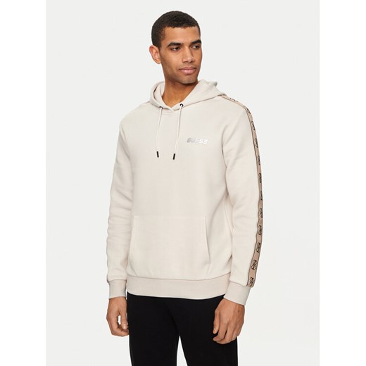 Guess Bluza Z4RQ21 KB3P2 Beżowy Regular Fit ze sklepu MODIVO w kategorii Bluzy męskie - zdjęcie 182596951