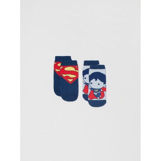 OVS Zestaw 2 par wysokich skarpet dziecięcych SUPERMAN 1627427 Granatowy ze sklepu MODIVO w kategorii Skarpetki dziecięce - zdjęcie 182596963