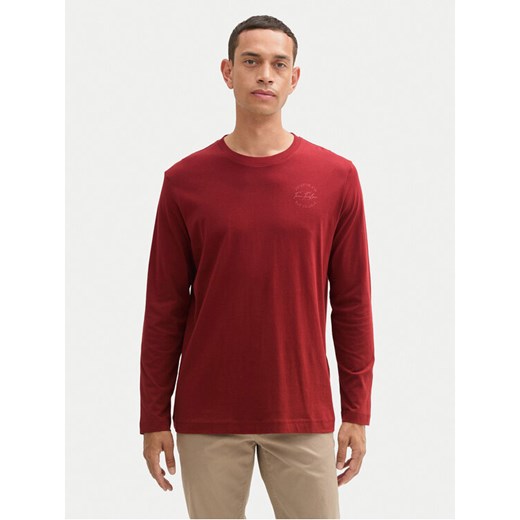 Tom Tailor Longsleeve 1043992 Czerwony Regular Fit ze sklepu MODIVO w kategorii T-shirty męskie - zdjęcie 182597032