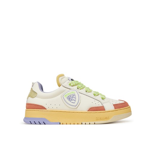Blauer Sneakersy S5ADEL02/LEA Biały ze sklepu MODIVO w kategorii Buty sportowe damskie - zdjęcie 182597044