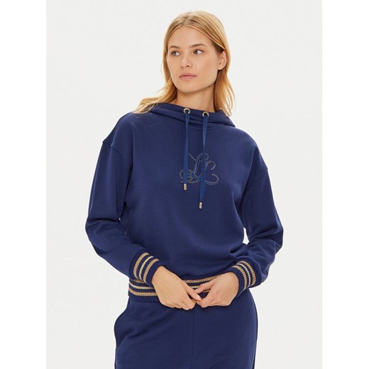 Luisa Spagnoli Bluza Lievi 541457 Granatowy Regular Fit ze sklepu MODIVO w kategorii Bluzy damskie - zdjęcie 182597083