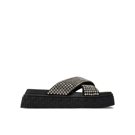 Liu Jo Klapki Lovely Sandal 02 BA4133 TX421 Czarny ze sklepu MODIVO w kategorii Klapki damskie - zdjęcie 182597104