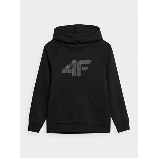 4F Bluza 4FJAW23TSWSM626 Czarny Regular Fit ze sklepu MODIVO w kategorii Bluzy chłopięce - zdjęcie 182597133