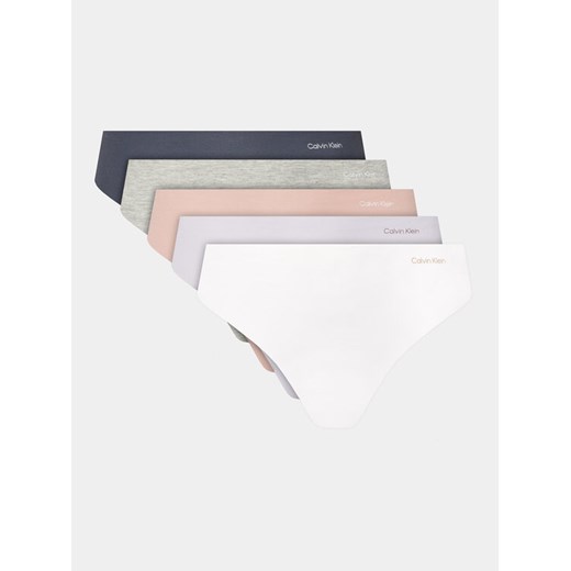 Calvin Klein Underwear Komplet 5 par stringów 000QD5224E Kolorowy ze sklepu MODIVO w kategorii Majtki damskie - zdjęcie 182597212