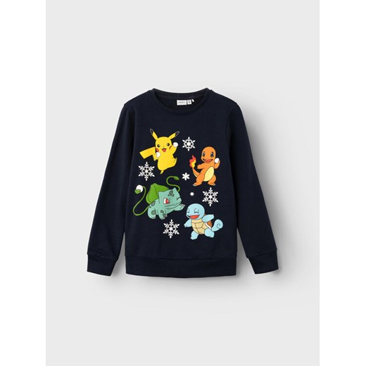 NAME IT Bluza POKEMON 13222364 Granatowy Regular Fit ze sklepu MODIVO w kategorii Bluzy chłopięce - zdjęcie 182597213