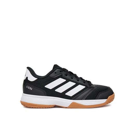 adidas Buty halowe Ligra 8 Indoor Shoes Kids JR0744 Czarny ze sklepu MODIVO w kategorii Buty sportowe dziecięce - zdjęcie 182597221