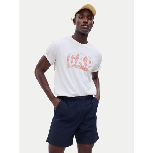 Gap T-Shirt 664011-02 Biały Regular Fit ze sklepu MODIVO w kategorii T-shirty męskie - zdjęcie 182597254