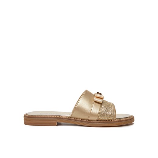 Tommy Hilfiger Klapki Sandal T4A2-33942-0572 M Złoty ze sklepu MODIVO w kategorii Klapki dziecięce - zdjęcie 182597293