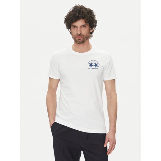 La Martina T-Shirt Vernie MAR009 JS206 Biały Regular Fit ze sklepu MODIVO w kategorii T-shirty męskie - zdjęcie 182597303