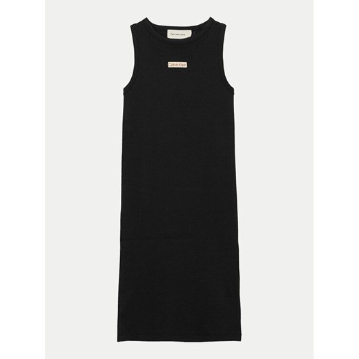 Calvin Klein Jeans Sukienka codzienna IG0IG02906 Czarny Slim Fit ze sklepu MODIVO w kategorii Sukienki dziewczęce - zdjęcie 182597310