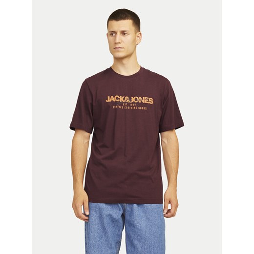 Jack&Jones T-Shirt Alvis 12256803 Czerwony Standard Fit ze sklepu MODIVO w kategorii T-shirty męskie - zdjęcie 182597321