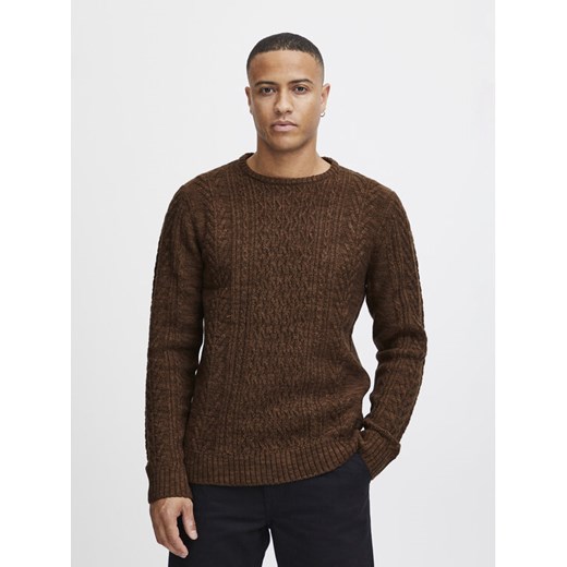 Blend Sweter 20716101 Brązowy Regular Fit ze sklepu MODIVO w kategorii Swetry męskie - zdjęcie 182597344