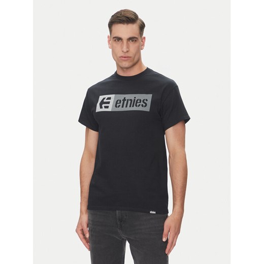 Etnies T-Shirt New Box 4130002282 Czarny Regular Fit ze sklepu MODIVO w kategorii T-shirty męskie - zdjęcie 182597352