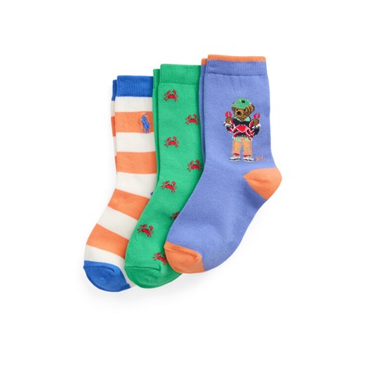 Polo Ralph Lauren Zestaw 3 par wysokich skarpet dziecięcych 443969087001 Polo Ralph Lauren 4_7Y MODIVO