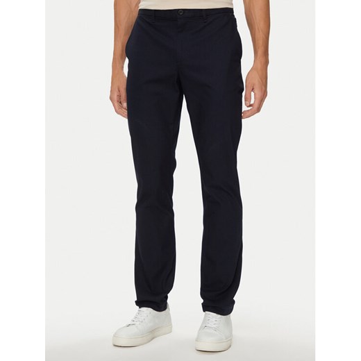 Tommy Hilfiger Chinosy Denton MW0MW33915 Granatowy Straight Fit ze sklepu MODIVO w kategorii Spodnie męskie - zdjęcie 182597470