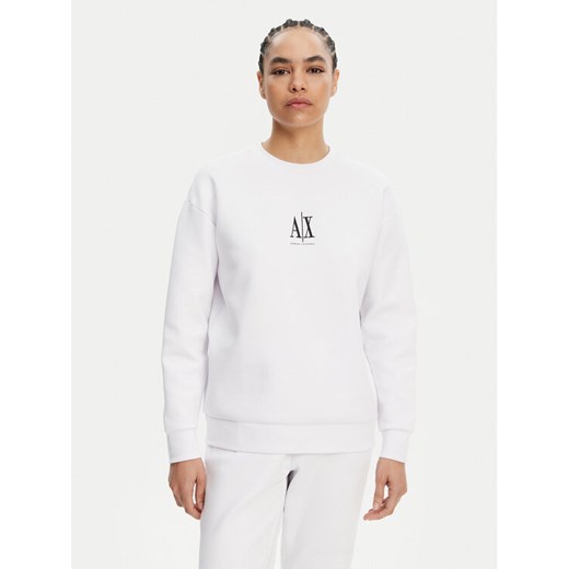 Armani Exchange Bluza XW000821 AF10818 U0002 Biały Regular Fit ze sklepu MODIVO w kategorii Bluzy damskie - zdjęcie 182597542
