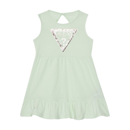 Guess Sukienka codzienna K5GK22 K6YW4 Zielony Regular Fit ze sklepu MODIVO w kategorii Sukienki dziewczęce - zdjęcie 182597564