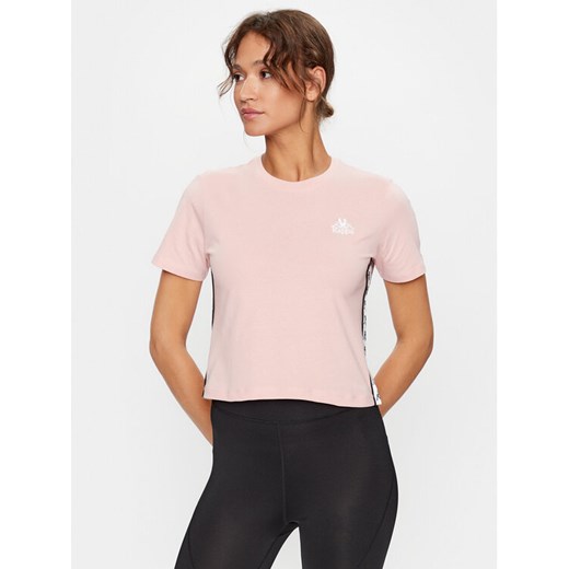 Kappa T-Shirt 313021 Koralowy Relaxed Fit ze sklepu MODIVO w kategorii Bluzki damskie - zdjęcie 182597613
