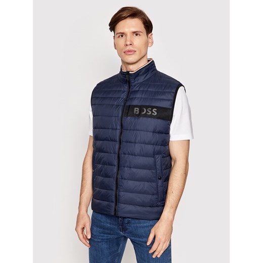Boss Kamizelka Darolan 50464300 Granatowy Regular Fit ze sklepu MODIVO w kategorii Kamizelki męskie - zdjęcie 182597624