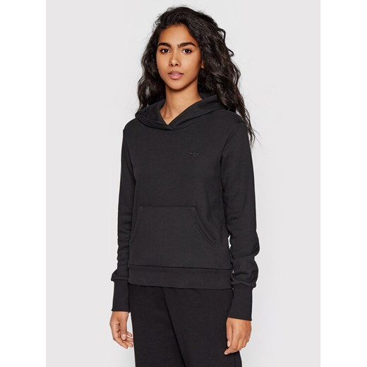 adidas Bluza Hoodie HE6920 Czarny Regular Fit ze sklepu MODIVO w kategorii Bluzy damskie - zdjęcie 182597660