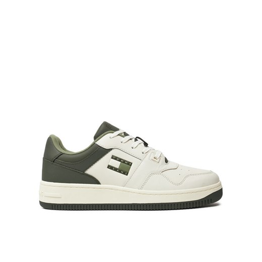 Tommy Jeans Sneakersy Tjm Basket Leather EM0EM01434 Zielony ze sklepu MODIVO w kategorii Buty sportowe męskie - zdjęcie 182597681