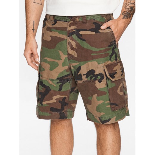 Polo Ralph Lauren Szorty materiałowe 710748127001 Zielony Regular Fit ze sklepu MODIVO w kategorii Spodenki męskie - zdjęcie 182597780