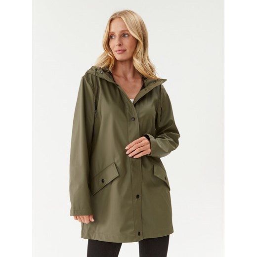 ONLY Kurtka przeciwdeszczowa 15261734 Zielony Regular Fit ze sklepu MODIVO w kategorii Płaszcze damskie - zdjęcie 182597974