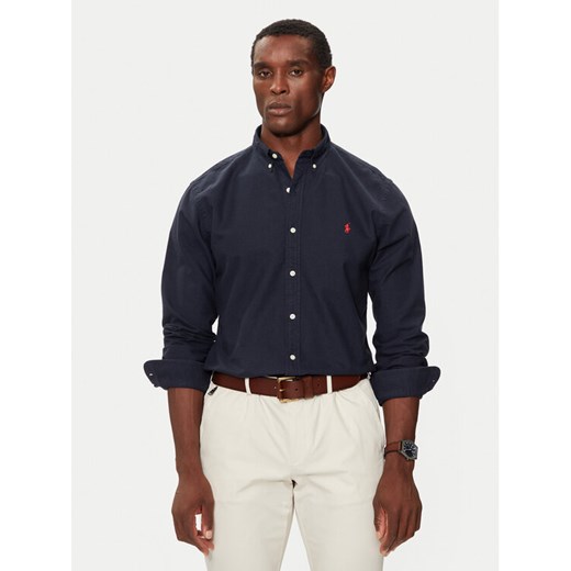 Polo Ralph Lauren Koszula Bsr 710723610 Granatowy Slim Fit ze sklepu MODIVO w kategorii Koszule męskie - zdjęcie 182598054
