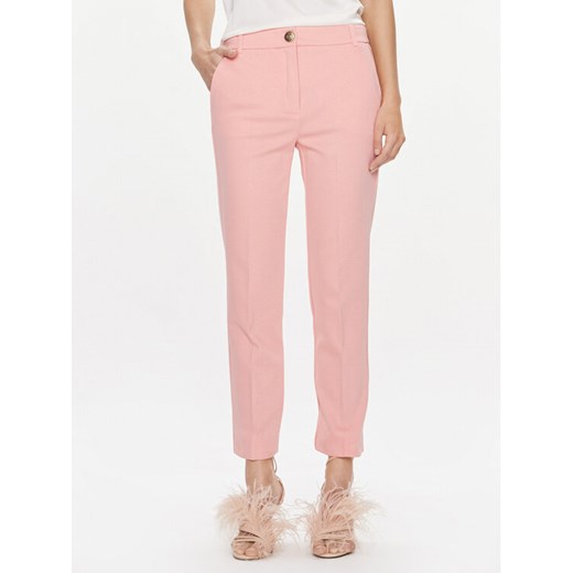 Marella Chinosy Matteo 2413781014 Różowy Slim Fit ze sklepu MODIVO w kategorii Spodnie damskie - zdjęcie 182598123