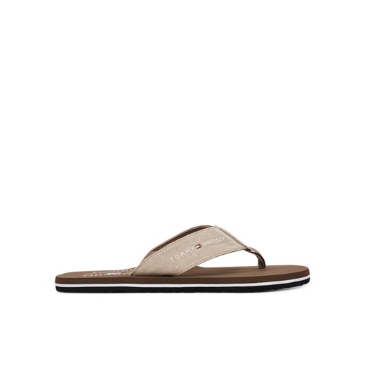 Tommy Hilfiger Japonki Chambray Beach Sandal FM0FM05570 Beżowy ze sklepu MODIVO w kategorii Klapki męskie - zdjęcie 182598154