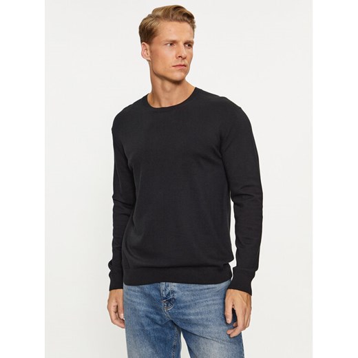 United Colors Of Benetton Sweter 10CVU1N60 Czarny Regular Fit ze sklepu MODIVO w kategorii Swetry męskie - zdjęcie 182598164