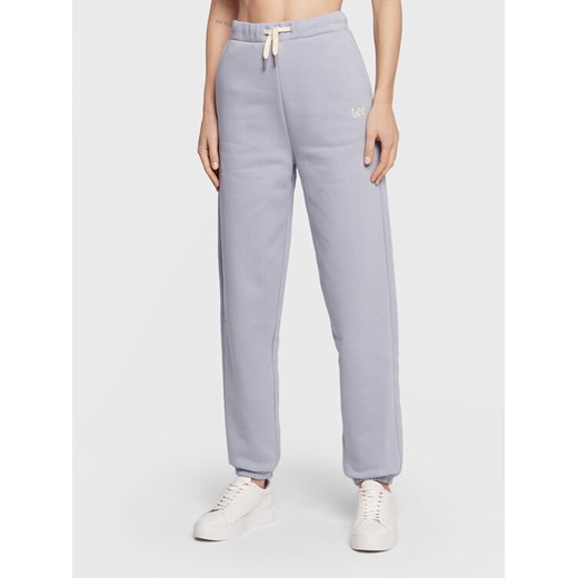 Lee Spodnie dresowe L32MLJ66 112320665 112320665 Niebieski Relaxed Fit ze sklepu MODIVO w kategorii Spodnie damskie - zdjęcie 182598170